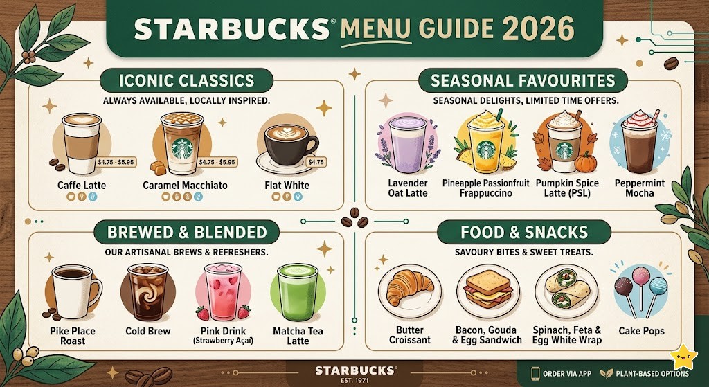 Starbucks Menu Guide 2026