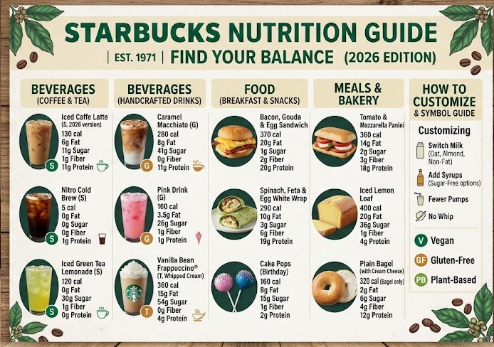 Starbucks Nutrition Guide 2026